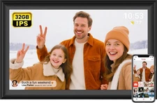 FRAMEO 15.6 inch 32GB Digital Photo Frame IPS Touch Screen  Auto-Rotate
