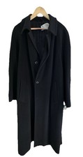 Vestimenta Black Cashmere and Wool Long Overcoat Men s EUC