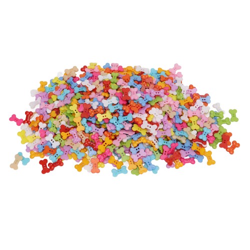 1000Pcs Dog Bone Buttons Cute Dog Bone Two Holes Plastic Craft Buttons - Picture 9 of 12