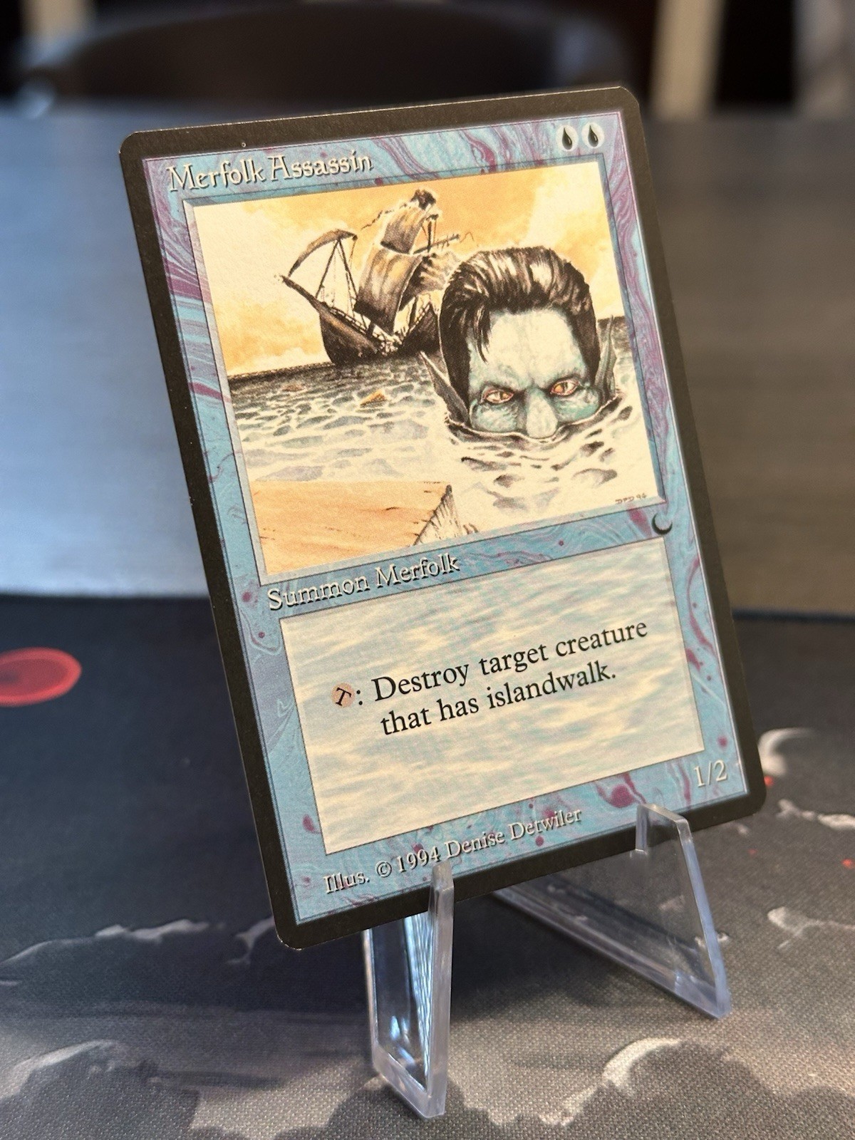 The Dark Vintage MtG Merfolk Assassin Unplayed NM