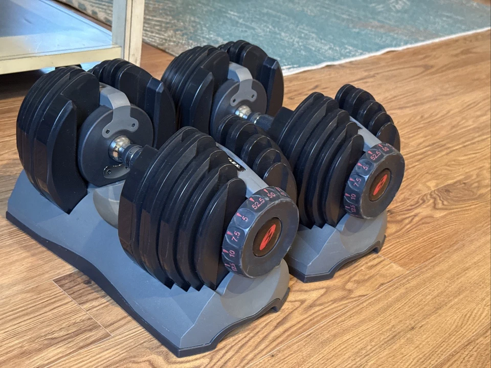 Mancuernas ajustables Bowflex SelectTech 552 - negras (juego de 2) usadas en excelente estado Foto 4 de 4