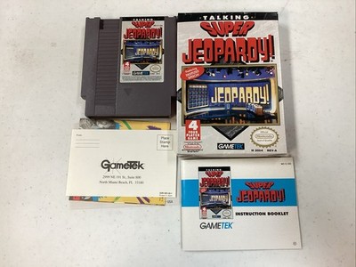 Super Jeopardy (NES, 1991) CIB MANUAL Reg Card Inserts Tested