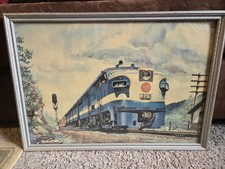 VTG 1948 HOWARD FOGG MISSOURI PACIFIC ALCO ENGINE ORIGINAL LITHOGRAPH GICLEE?