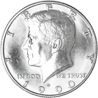 1990 D Kennedy Half Dollar Uncirculated from Mint Set