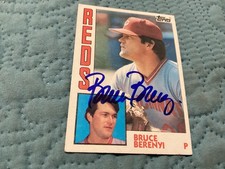 BRUCE BERENYI SIGNED, MINT 1984 TOPPS CARD # 297; REDS/ FREE POSTAGE!!!!!