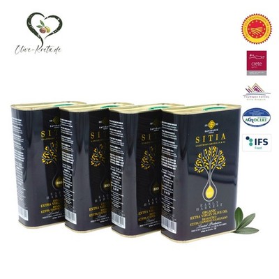 4x SI-MEL 12535 Organic Natives Olivenöl Extra 1L Dose (4 x 1L=4L) von Kreta