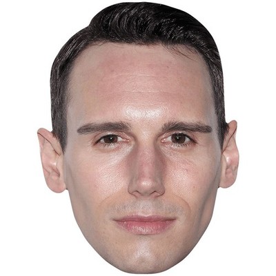 Cory Michael Smith (braune Haare) Promi Maske, flaches Kartengesicht, Kostüm Maske