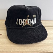 Vintage Air Jordan Hat Snapback Cap Jumpman Chicago Bulls NBA 90's Corduroy 23