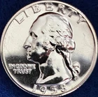 1958 Washington Quarter  90% Silver Choice Proof