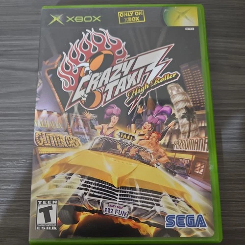 Crazy Taxi 3: High Roller (Microsoft Xbox) with Manual, CIB 2002