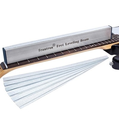 Fret Leveling Beam, 16 Inch Stainless Steel Fret Leveler Sanding Block, Guita...