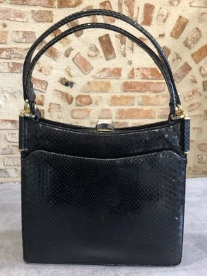 Vintage. Très joli Sac à main en serpent véritable. Années 60.´s. - Photo 1/4
