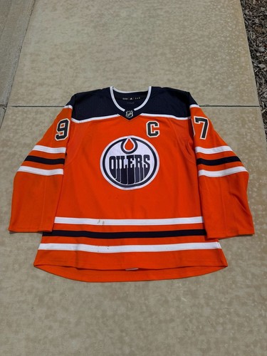 Adidas Edmonton Oilers Connor McDavid Home Authentic Pro Jersey Size 56