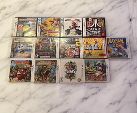 Original Blue Nintendo 3DS XL Bundle - 14 Games, Starter Set + Case - Pristine!