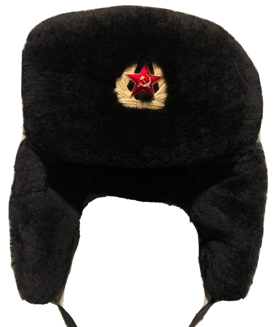 Authentic Soviet Fur Hat Ushanka Size 57 USSR eBay