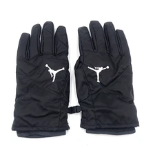 Nike Jordan Defender Sideline Mens Unisex Insulated Gloves Size L Black Leather