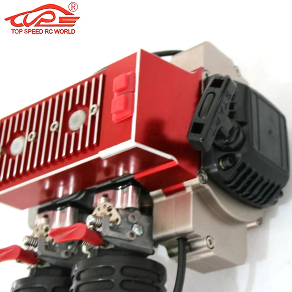 QJ1210 Twin-cylinder Engine for 1/5 HPI ROFUN RV KM BAJA Losi FG GoPed RedCat - Image 2 of 4