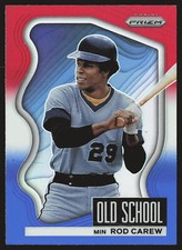 2022 Panini Prizm #OS-9 Rod Carew Old School Red/White/Blue Prizm