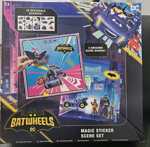 DC Batman Batwheels Magic Sticker Scena Set Adesivi Tavole Regali Natale Bambini - Foto 2 di 8