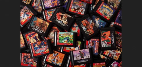 Sega Genesis Game Vintage System Box Great Nice tested working Sonic Golden Axe