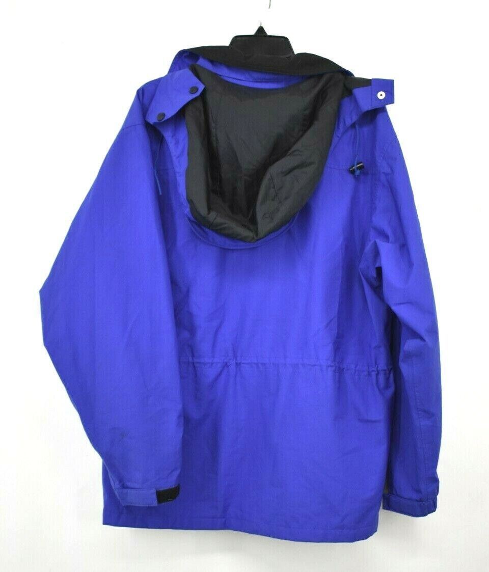 ジャケット・アウター REI Rei Outdoor Men Blue Zip & Snap Front Coat Long Sleeve Athletic