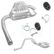 Auspuff 2x Endschalldämpfer Endtopf Ford Mondeo 2.0i 16V TURNIER  + MONTAGESATZ