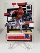 NICK LODOLO 2022 Panini Chronicles #73 Clearly Donruss RC Red Variation