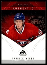 2009-10 SP Game Used Yannick Weber Rookie /699 Montreal Canadiens #101
