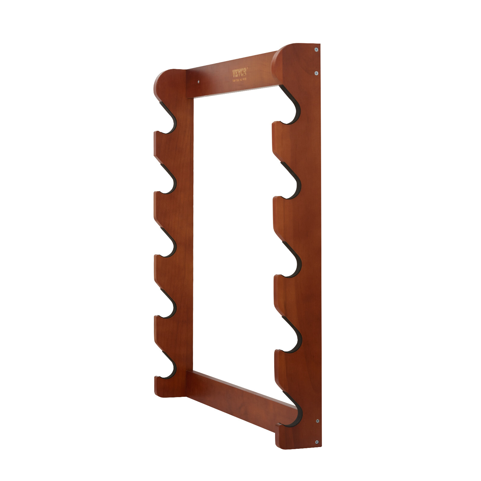 VEVOE Gun Rack 5-Slot Wood Gun Rack Wall Mount Gun Display Rack holds 5 ...