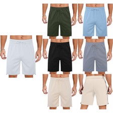 Men Quick Dry Fitness Shorts Drawstring Gym Cycling Hiking Football Sports Pants