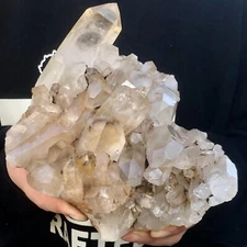 2.95LB Natural Clear White Quartz Crystal Cluster Quartz Crystal Healing