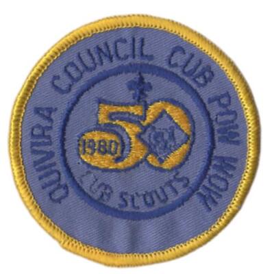 1980 Cub Scout Quivira Council Cub Pow Wow  BSA Patch  YL Bdr. [VA-3698]