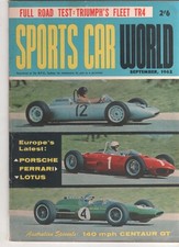 Sports Car World 1962 Sep Triumph TR4 JWF Milano GT Centaur Waggott Belgian Fren