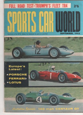 Sports Car World 1962 Sep Triumph TR4 JWF Milano GT Centaur Waggott Belgian Fren