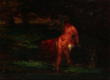 ROBERT LOFTIN NEWMAN American Barbizon Tonalist Important Little Gem