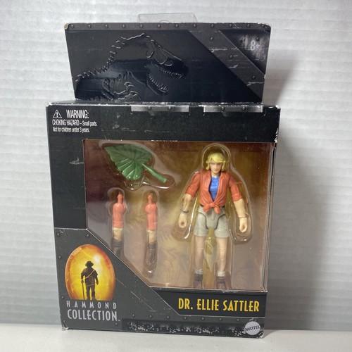 Jurassic World Park Hammond Collection Dr Ellie Sattler Mattel NEW - Afbeelding 1 van 6