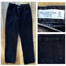 ABERCROMBIE FITCH THE 90s STRAIGHT ULTRA HIGH RISE Womens Jeans sz 30/10