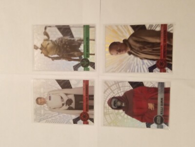 2017 topps high tek star wars 4 Card Lot Mint Condition 