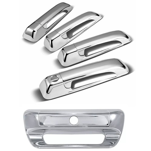 For 2020-2025 Ram 1500 CHROME 4 Dr Handle + Tailgate Covers W/O Smartkey