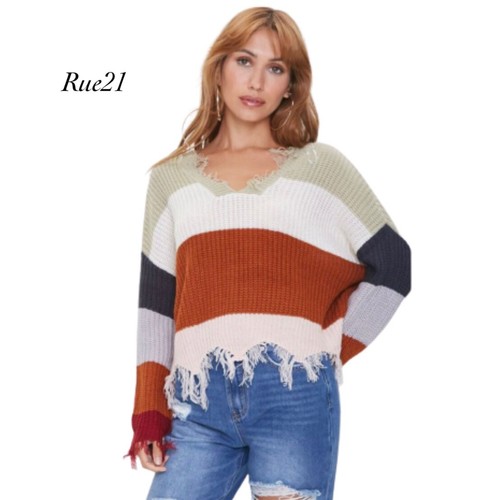 V Neck Raglan Sleeve Sweater Size 