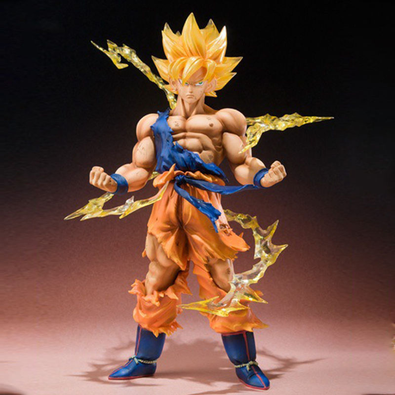 38cm Dragon Ball Z Action Figures Ls Son Goku Anime Collection Pvc Model  Statue Doll Toys For Children Large Figurines Gift