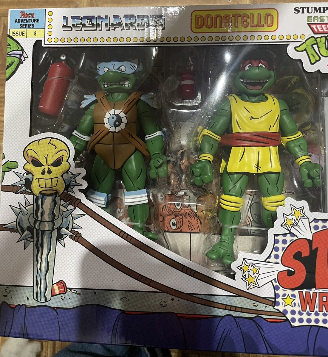 NECA Archie Comics TMNT Adventures Stump Arena Wrestling Turtles 4