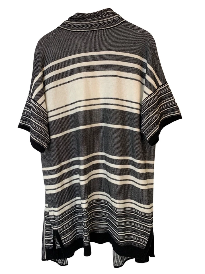 Cárdigan Suéter Vince Mujer Rayas Frente Abierto Dolman L RA10142 $275 Algodón Foto 4 de 4