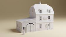 French WWII Garage | HO 1:87 tabletop wargaming terrain | Bolt Action