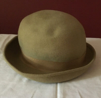 Vintage Jacki Hat Made In USA Tan 100% Wool Cloche | eBay display picture 2