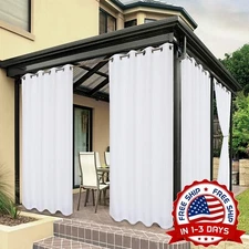 Cortinas Impermeables Para Interiores Y Exteriores Para Patio Privacidad Bloqueo