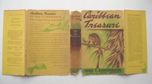 CARIBBEAN TREASURE ~ Ivan T. Sanderson HC/DJ 1939 1st Edition ILLUSTRATED - 39 - Picture 2 of 18