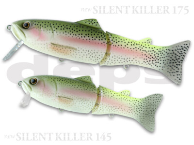 Deps Silent Killer 145/175 Floating Jointed Swimbait - Select Size 