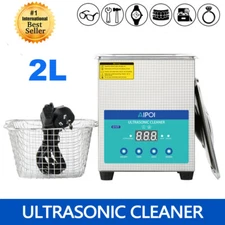 AIPOI Digital Ultrasonic Cleaner Ultrasonic Cleaning Machine 2L Stainless Steel