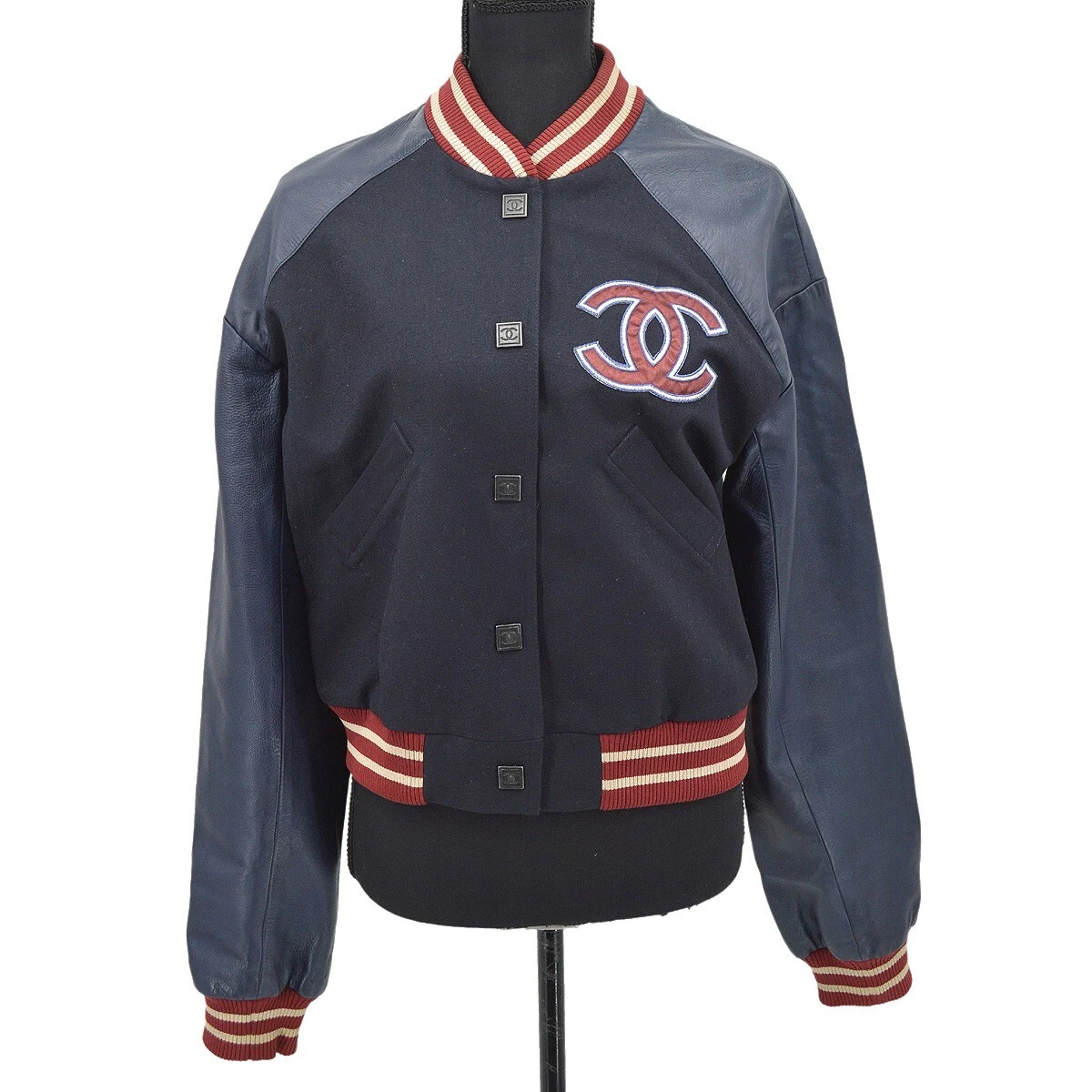 Chanel letterman best sale jacket